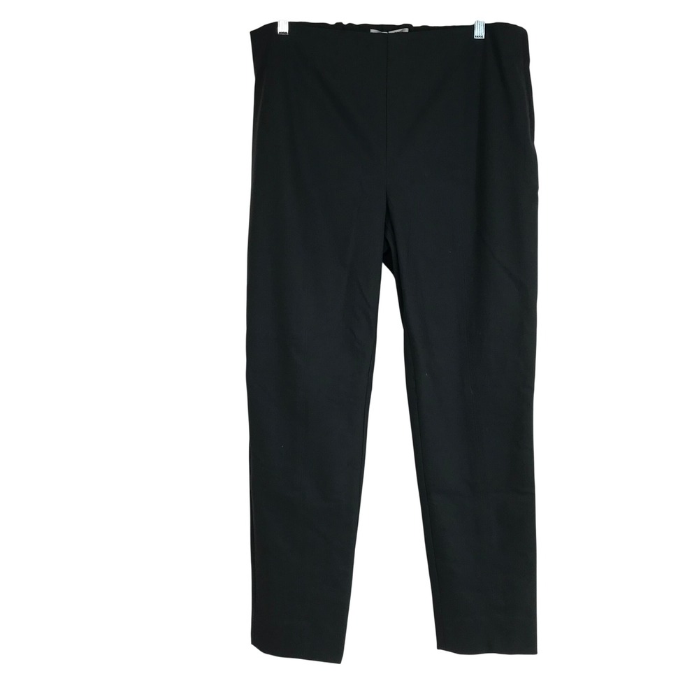 M.M. LAFLEUR The Etsuko‎ Pants Black Elastic Waist Straight Leg Womens Size 2